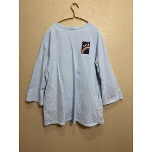 Lazy Oaf Sweatshirt Rainbow Whimsy Pockets Size OS One Size Oversized Sweater